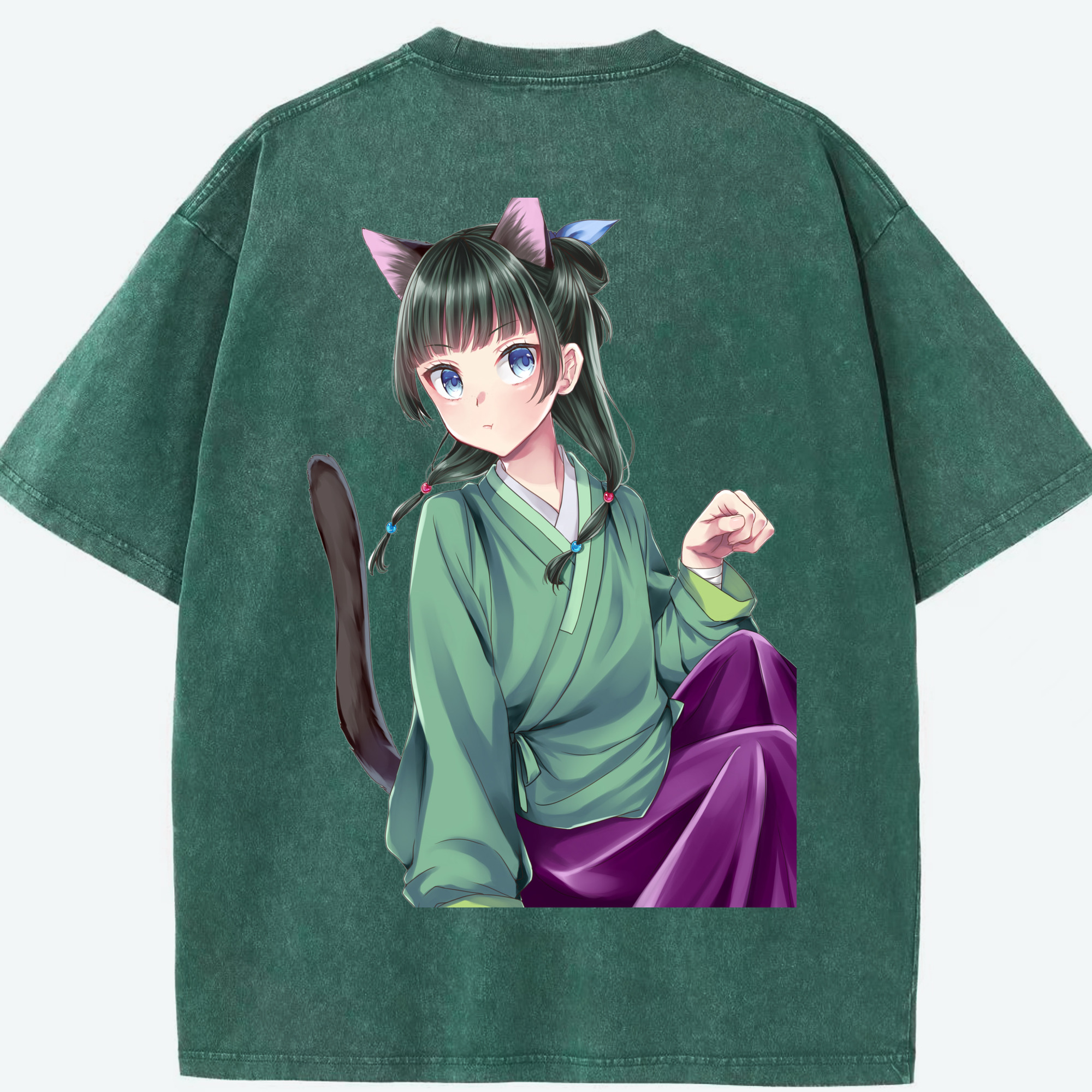 （画像用） 薬屋のひとりごと The Apothecary Diaries 綿100% ヴィンテージ風 半袖Tシャツ（背面プリント）